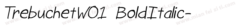 TrebuchetW01 BoldItalic字体转换